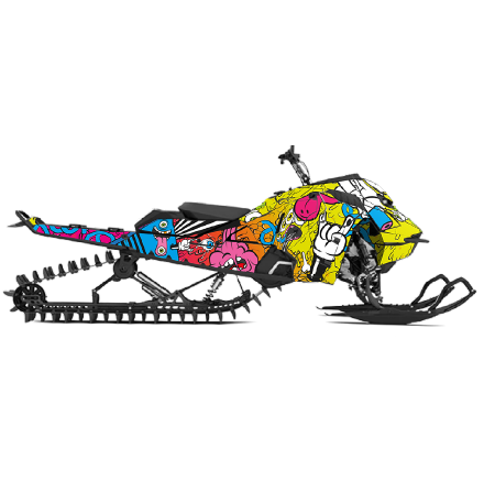 Snowmobile wrap for Ski-Doo REV GEN5 in the pattern morphs pattern.