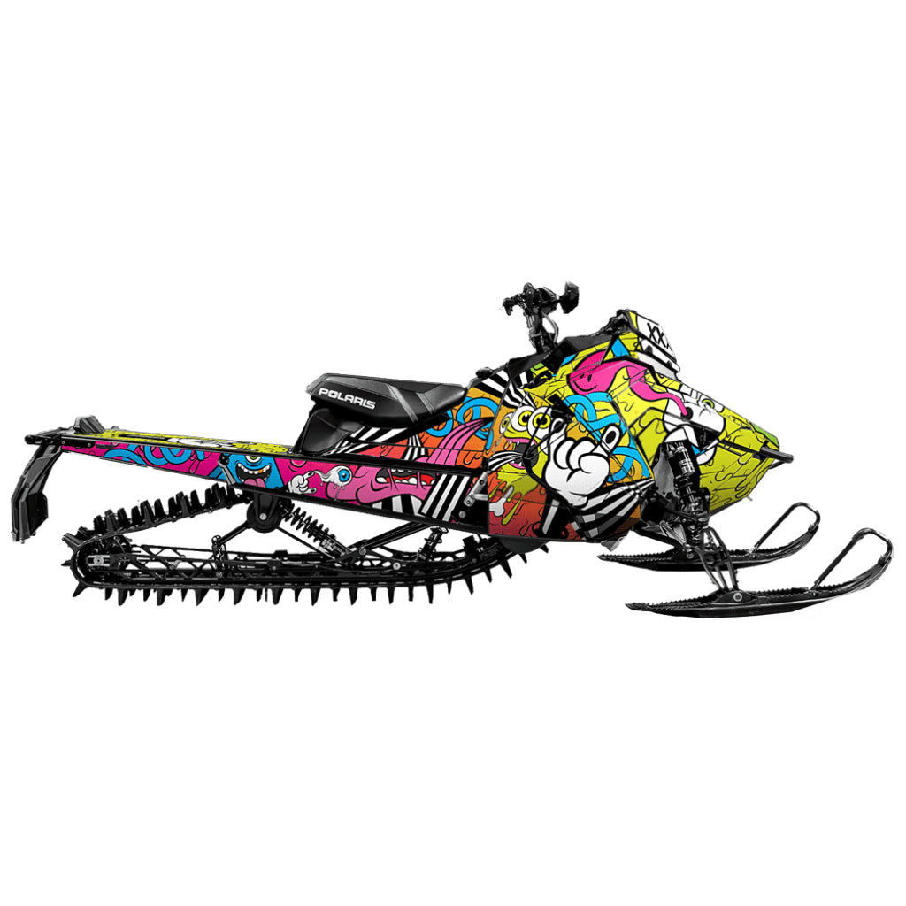 Snowmobile wrap for Polaris Axys with the morphs pattern
