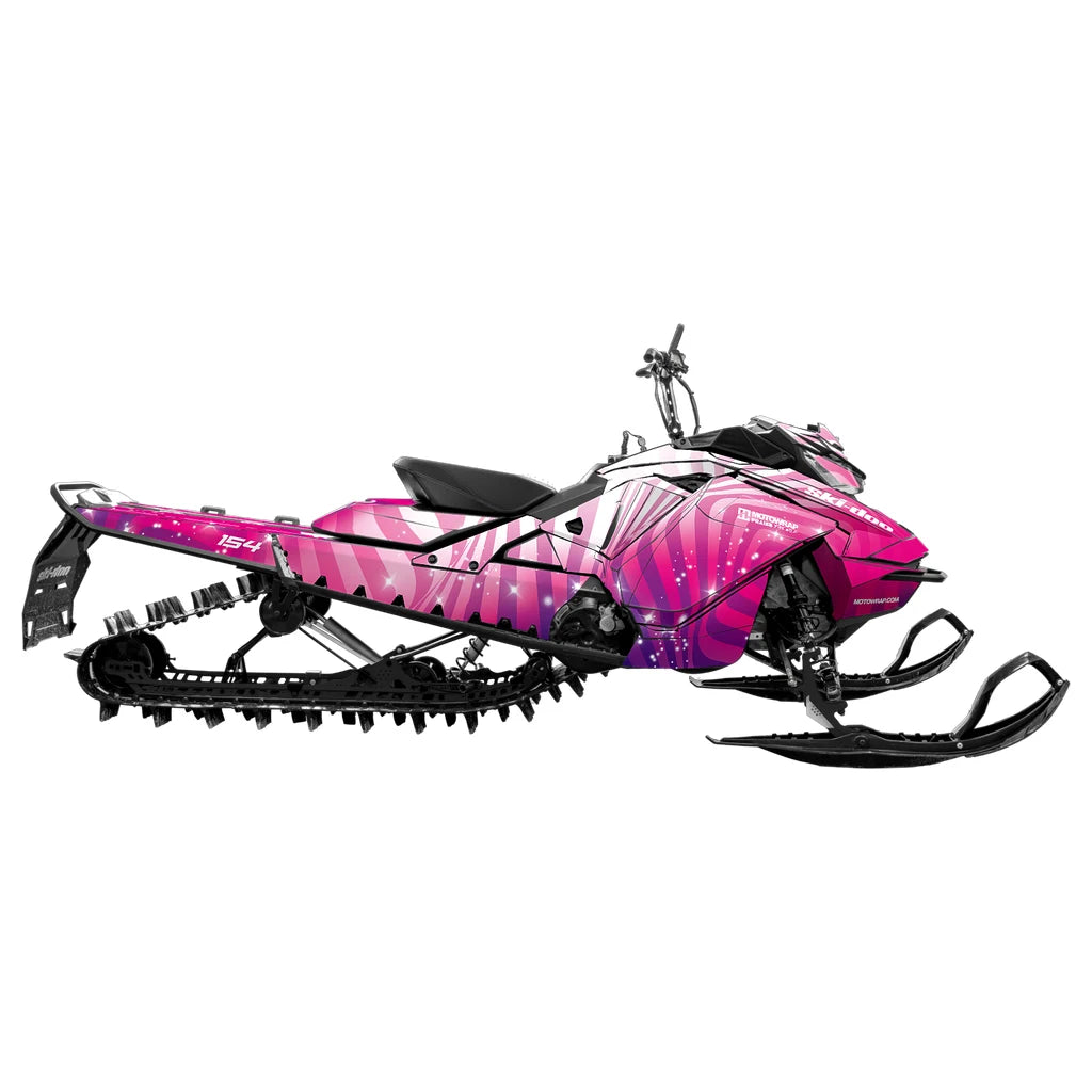 Pink Warp – Lia Larsson Edition decal kit on Ski-Doo REV GEN4