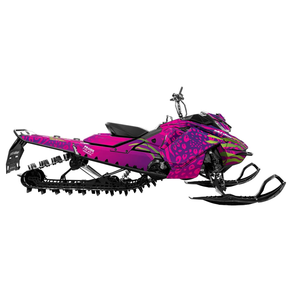 Lia Larsson Edition Wild Pink decal kit on Ski-Doo REV GEN4